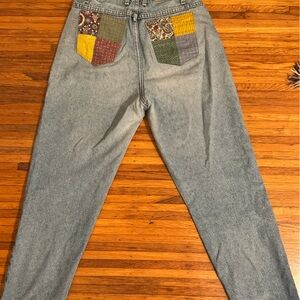 Vintage unique Lee patchwork Jeans